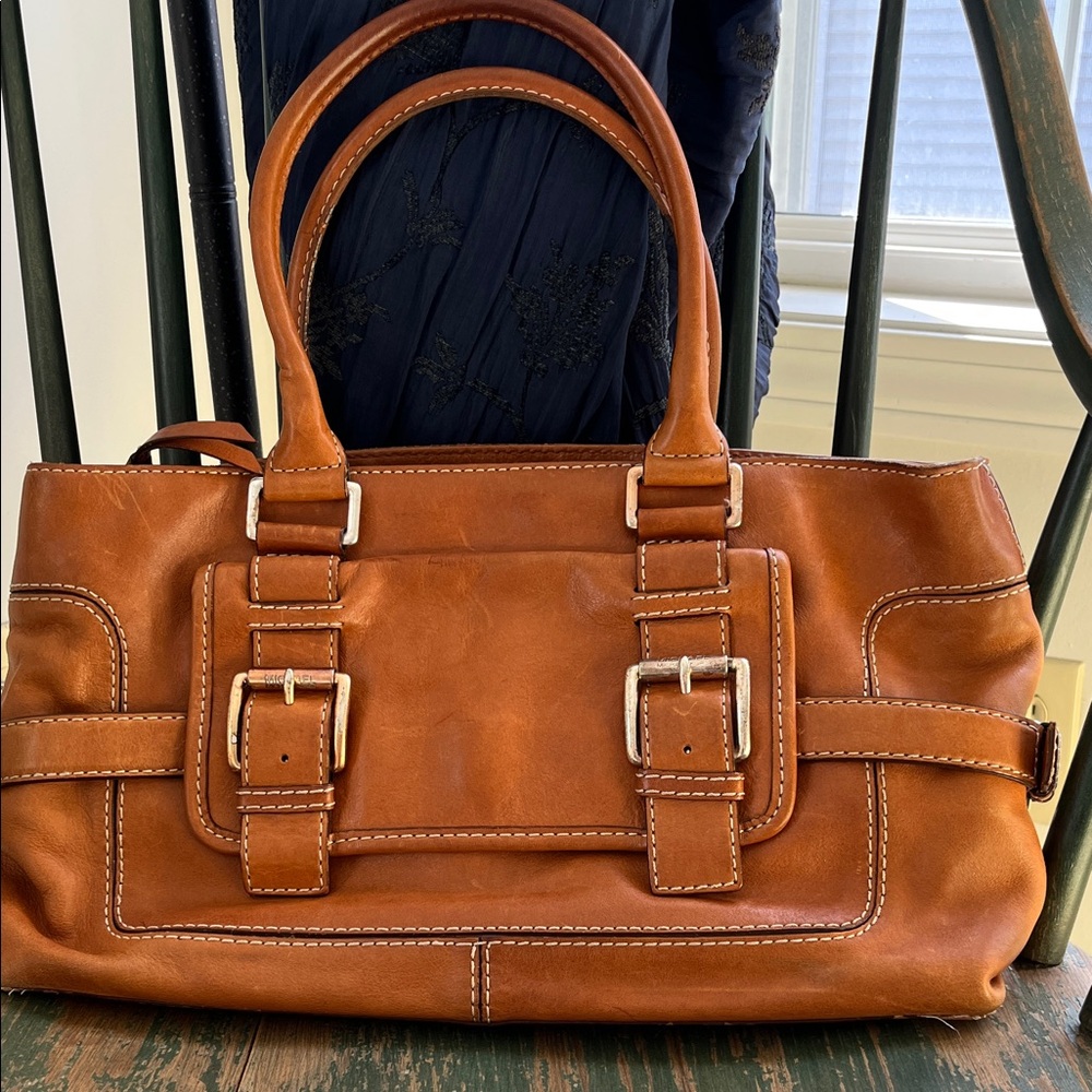 Classic & Vintage Tan Leather Michael Kors Satchel